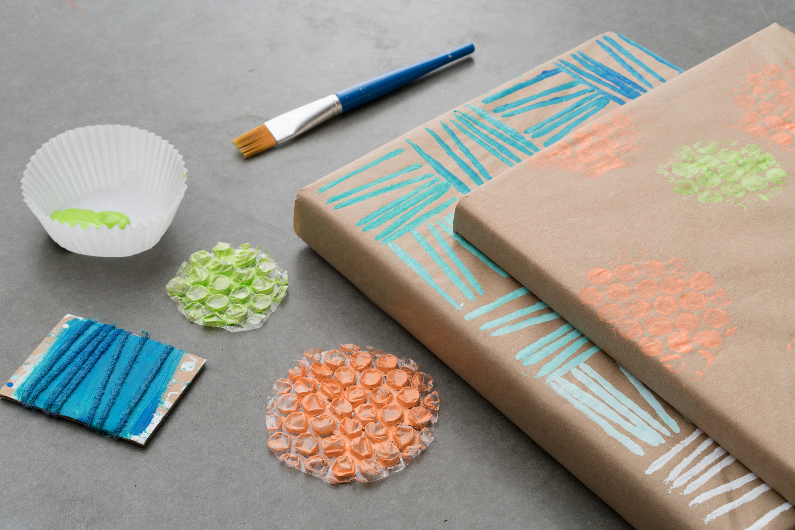 Hand-Stamped Book Covers