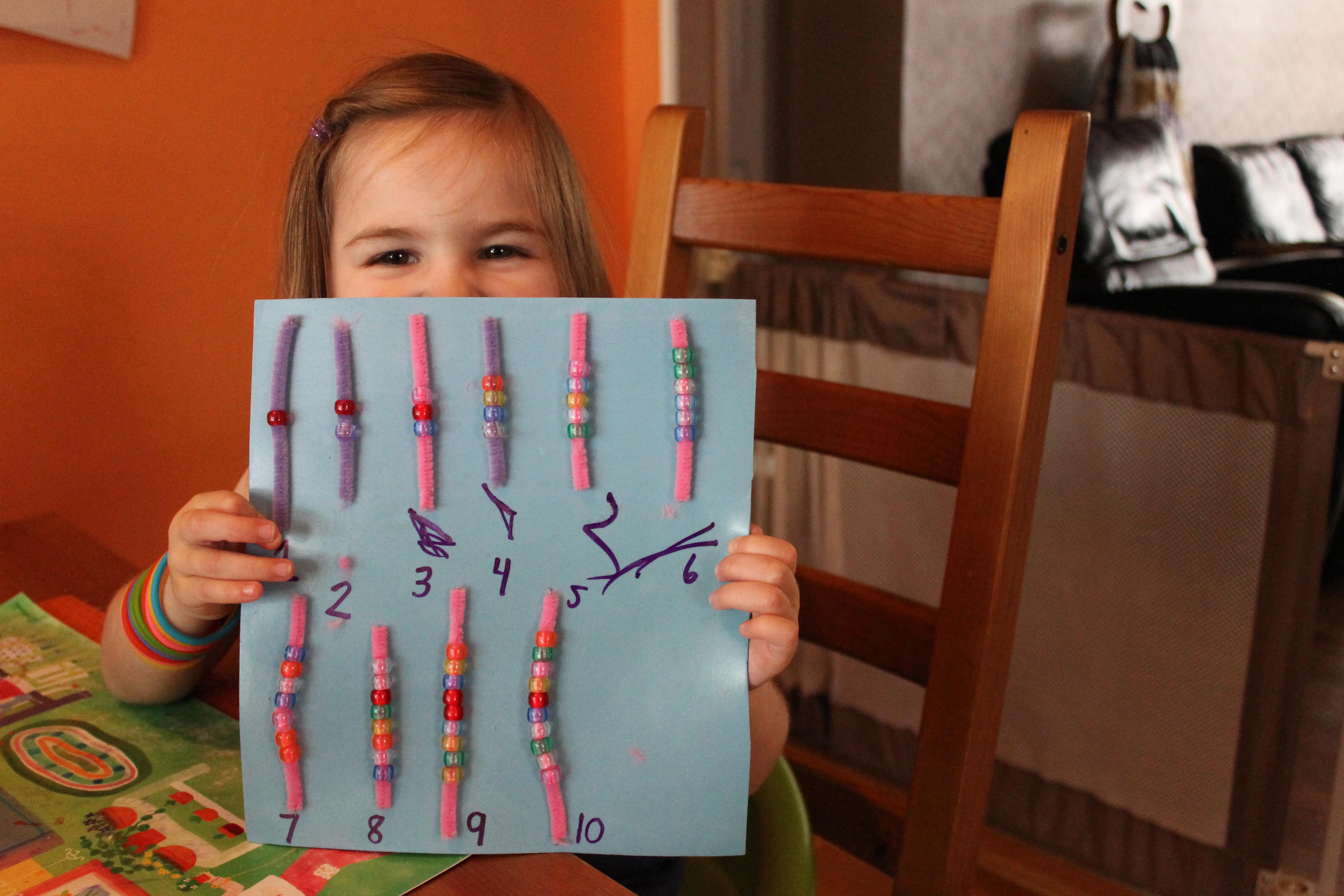 Pony Bead Counting Board