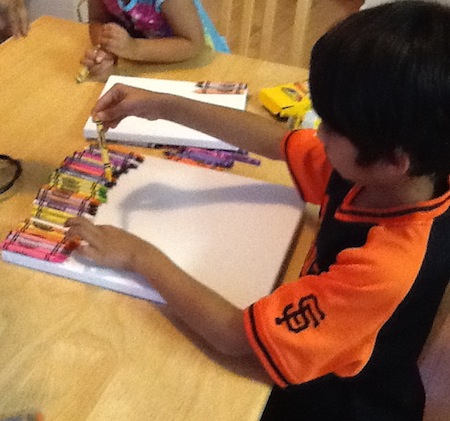 Melted Crayon Art