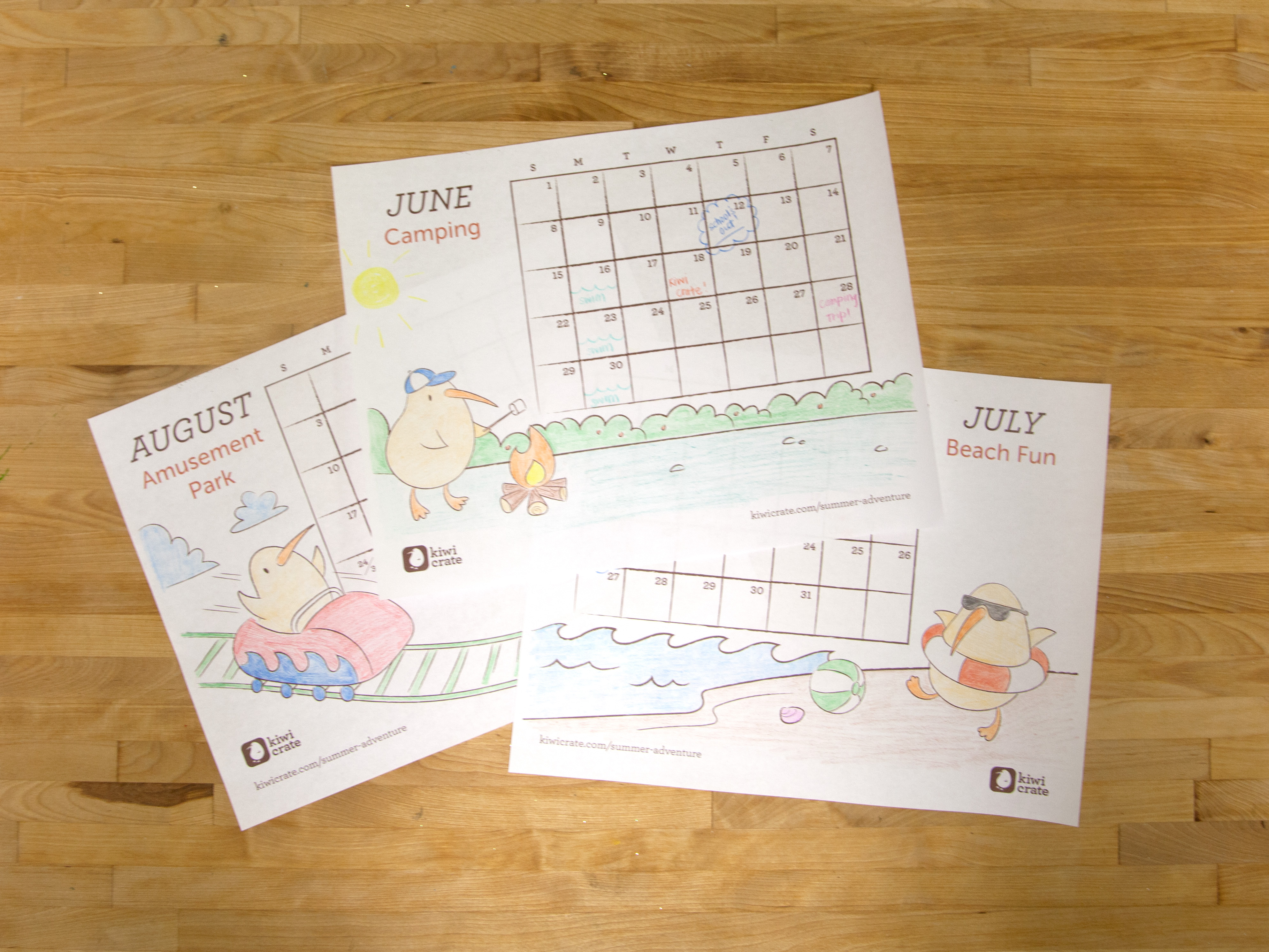Summer 2014 Printable Calendar