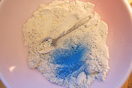 Flour and Colored Chalk - Two Ingredient Tuesday