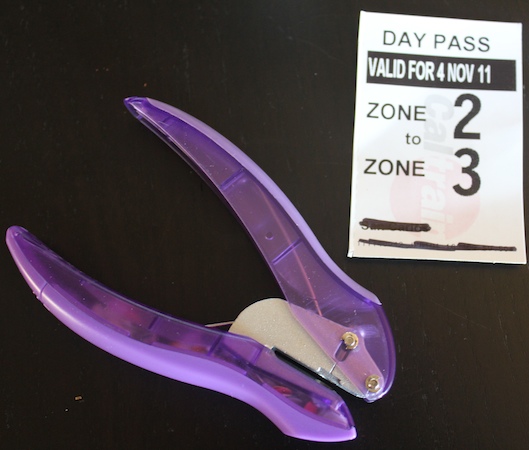 Hole Punch and Ticket