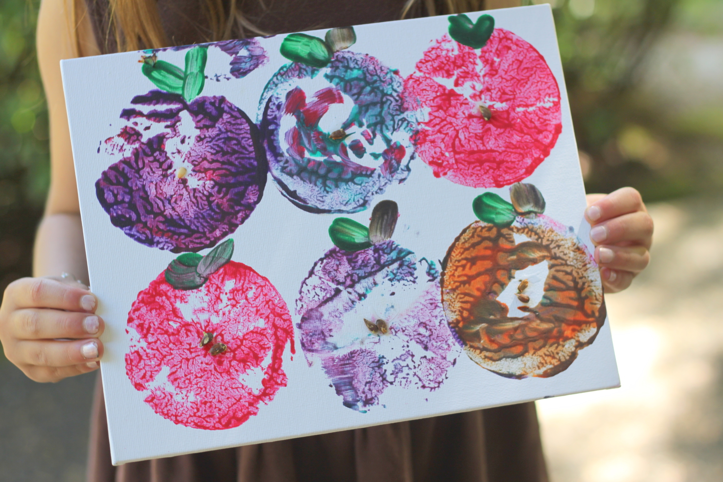 Apple Stamp Art