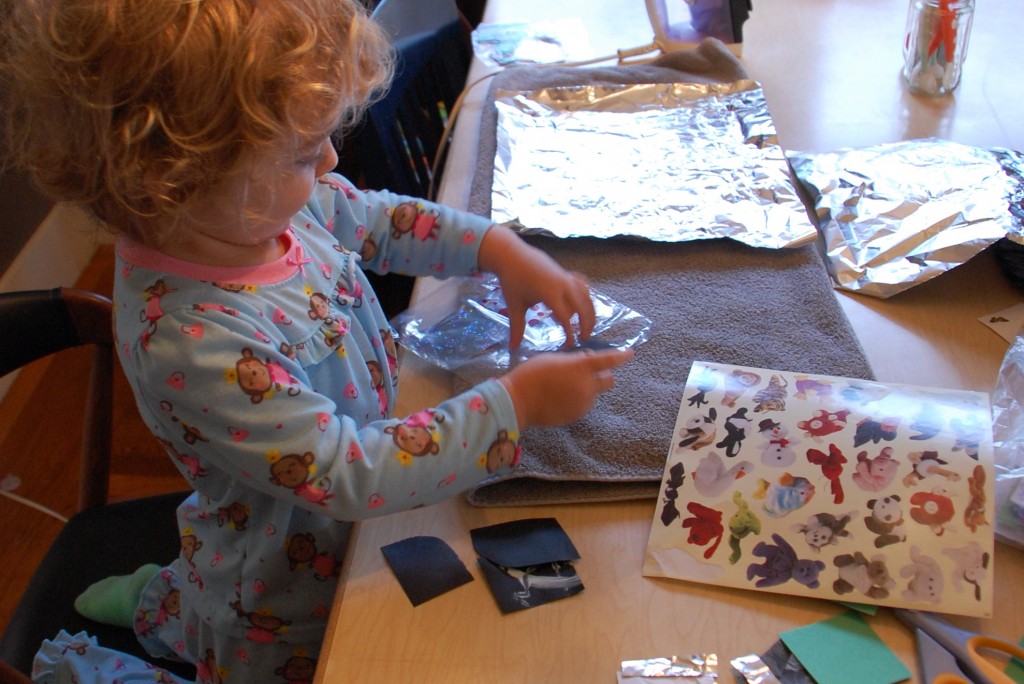 Melted Plastic Bag Collage