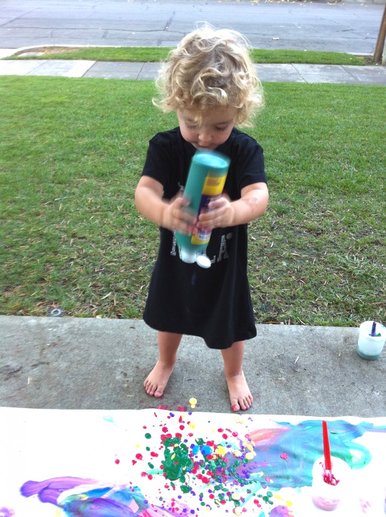 Squeezing Paint