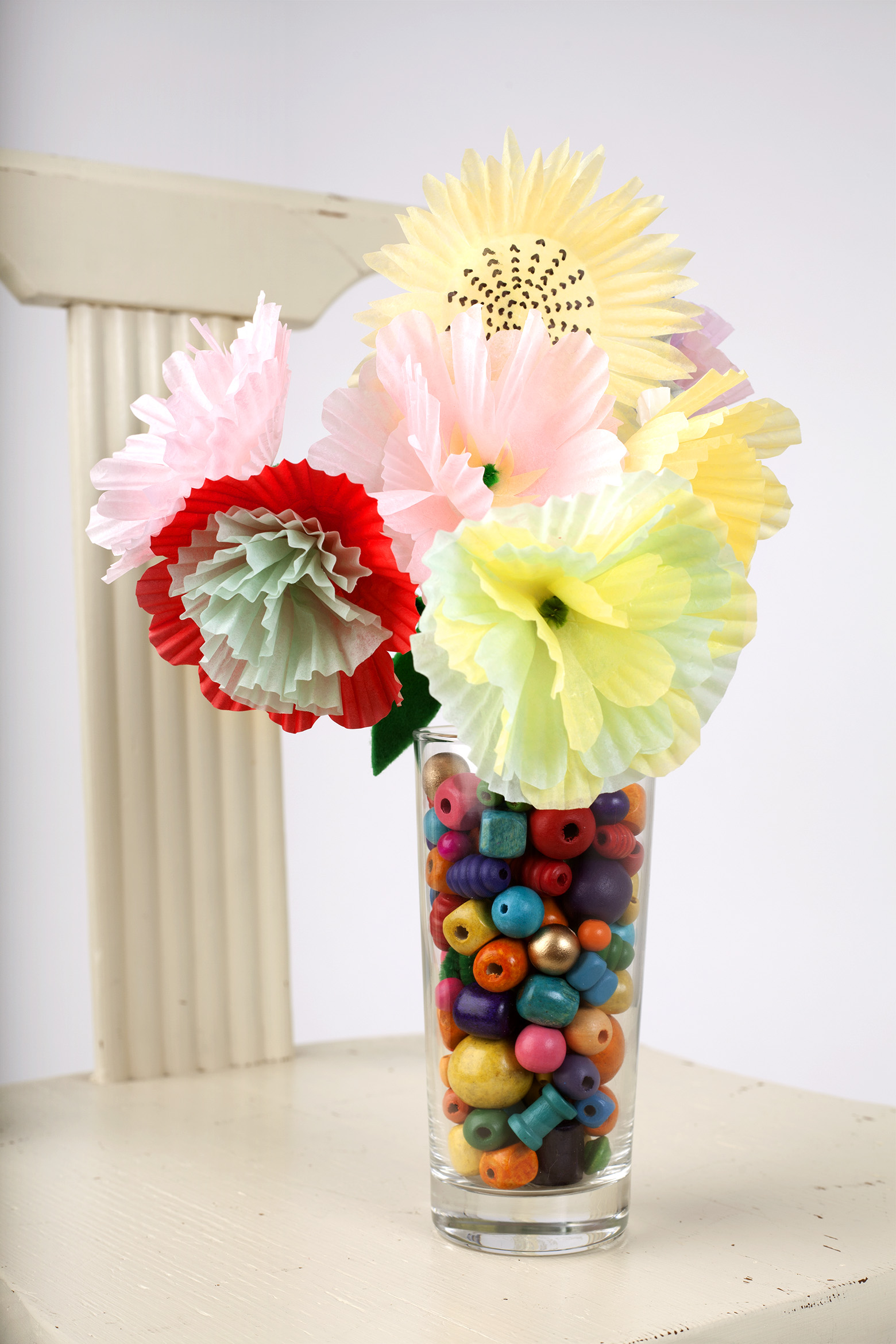 Cupcake Wrapper Flowers