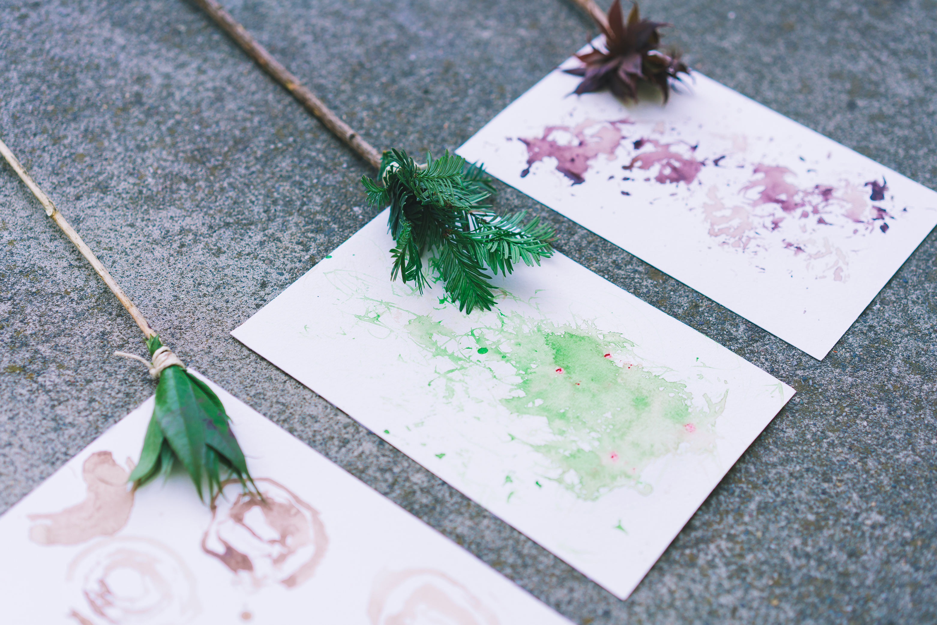 Leaf Paintbrushes