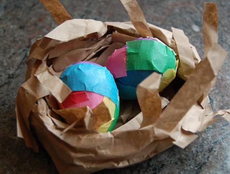 Craft Tape and Plastic Eggs (Two Ingredient Tuesday)