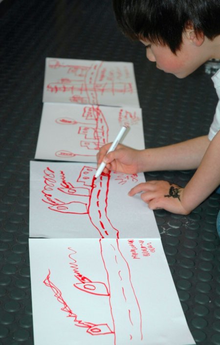 Markers + Paper = A Very Long Story (Two Ingredient Tuesday)