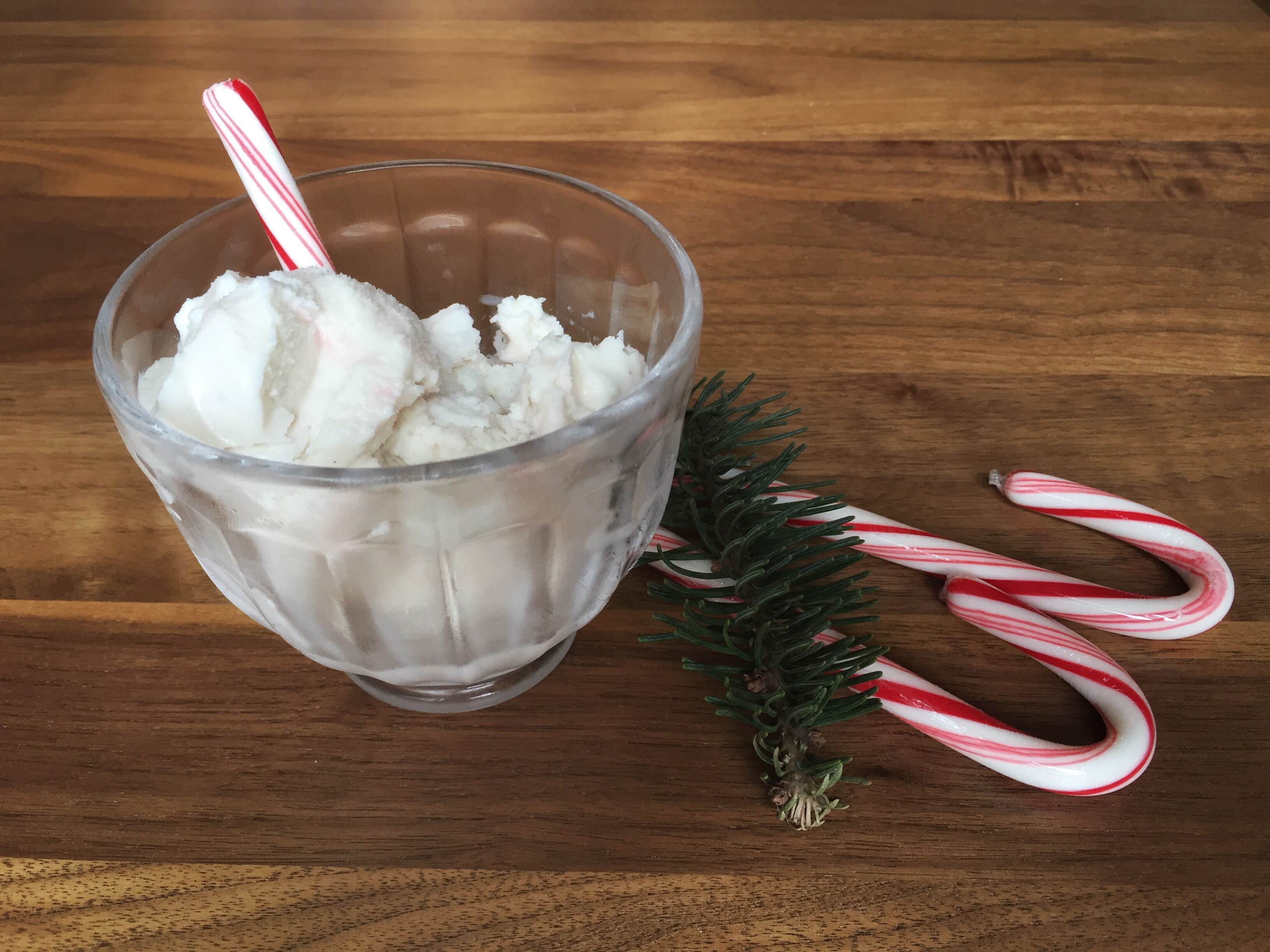 Peppermint Ice Cream in a Bag