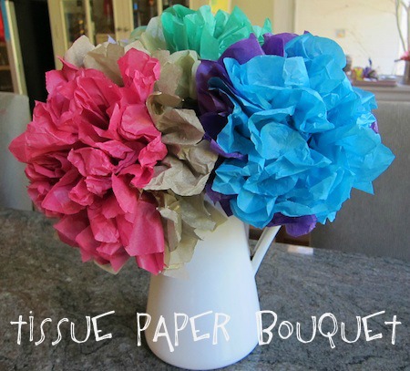 Tissue Paper Bouquet