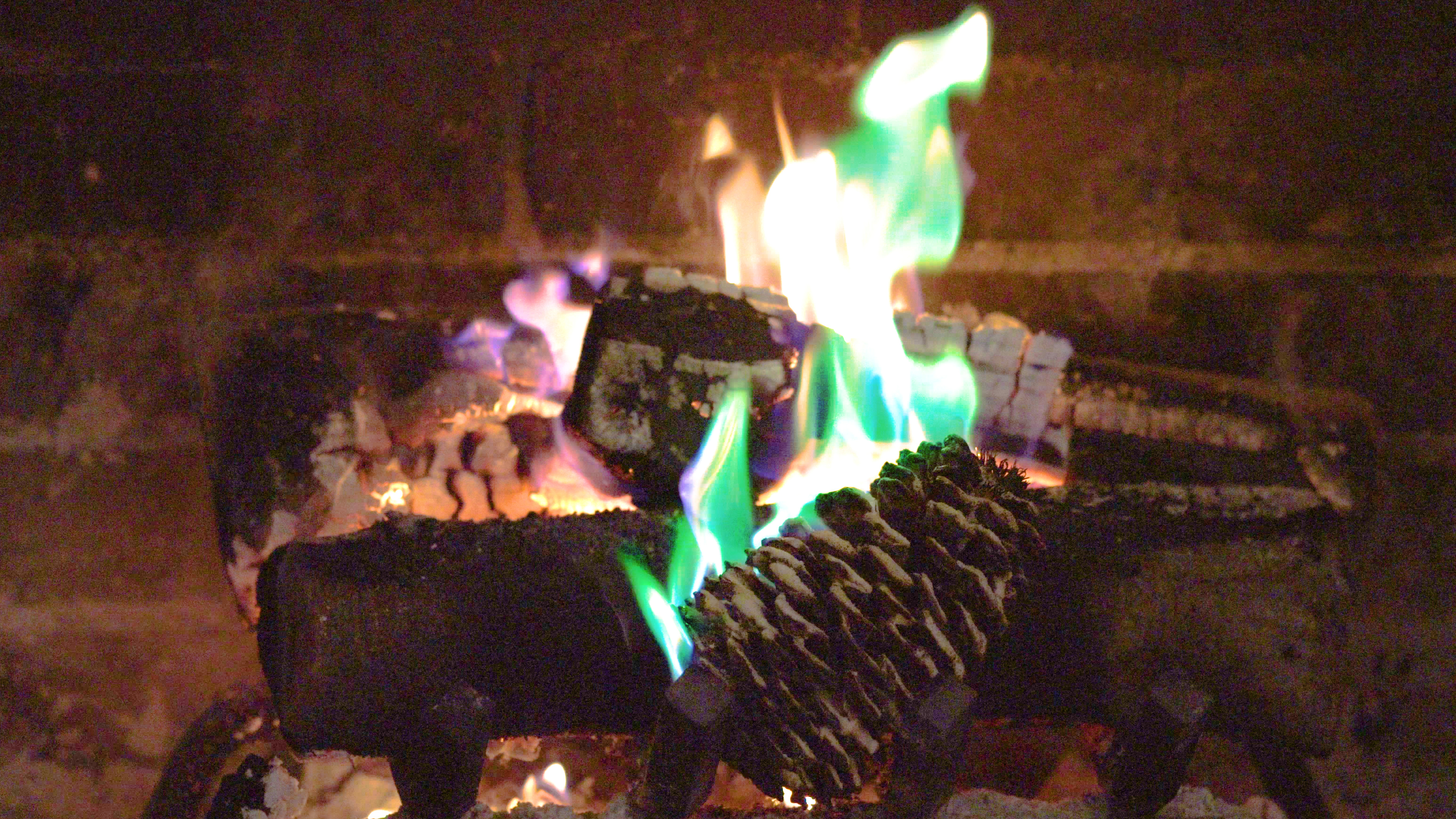 Green Fire Pinecones