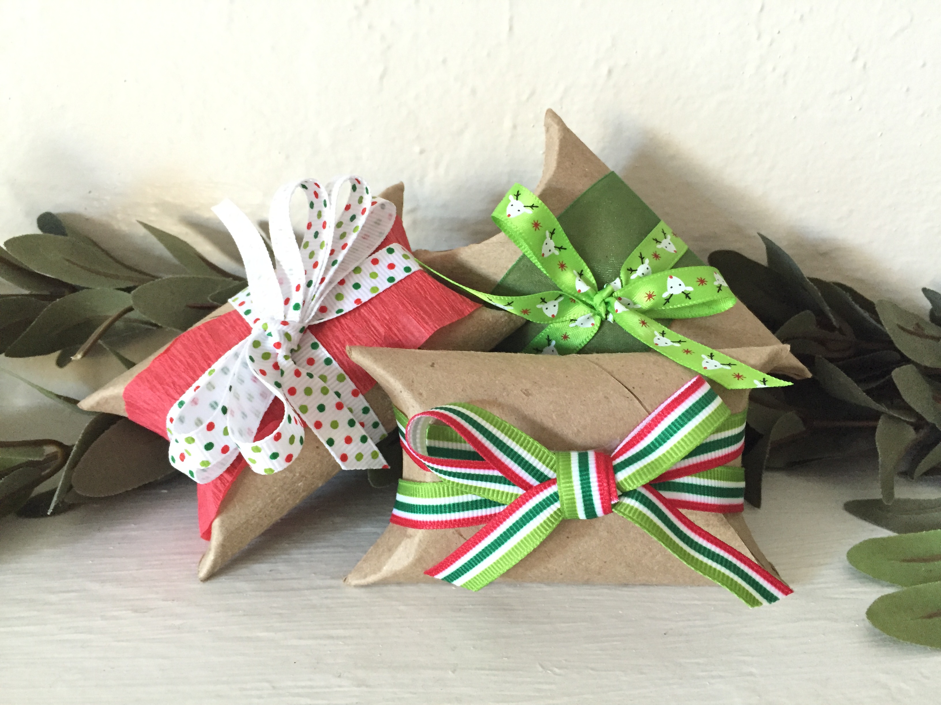 Gift Boxes from Cardboard Rolls
