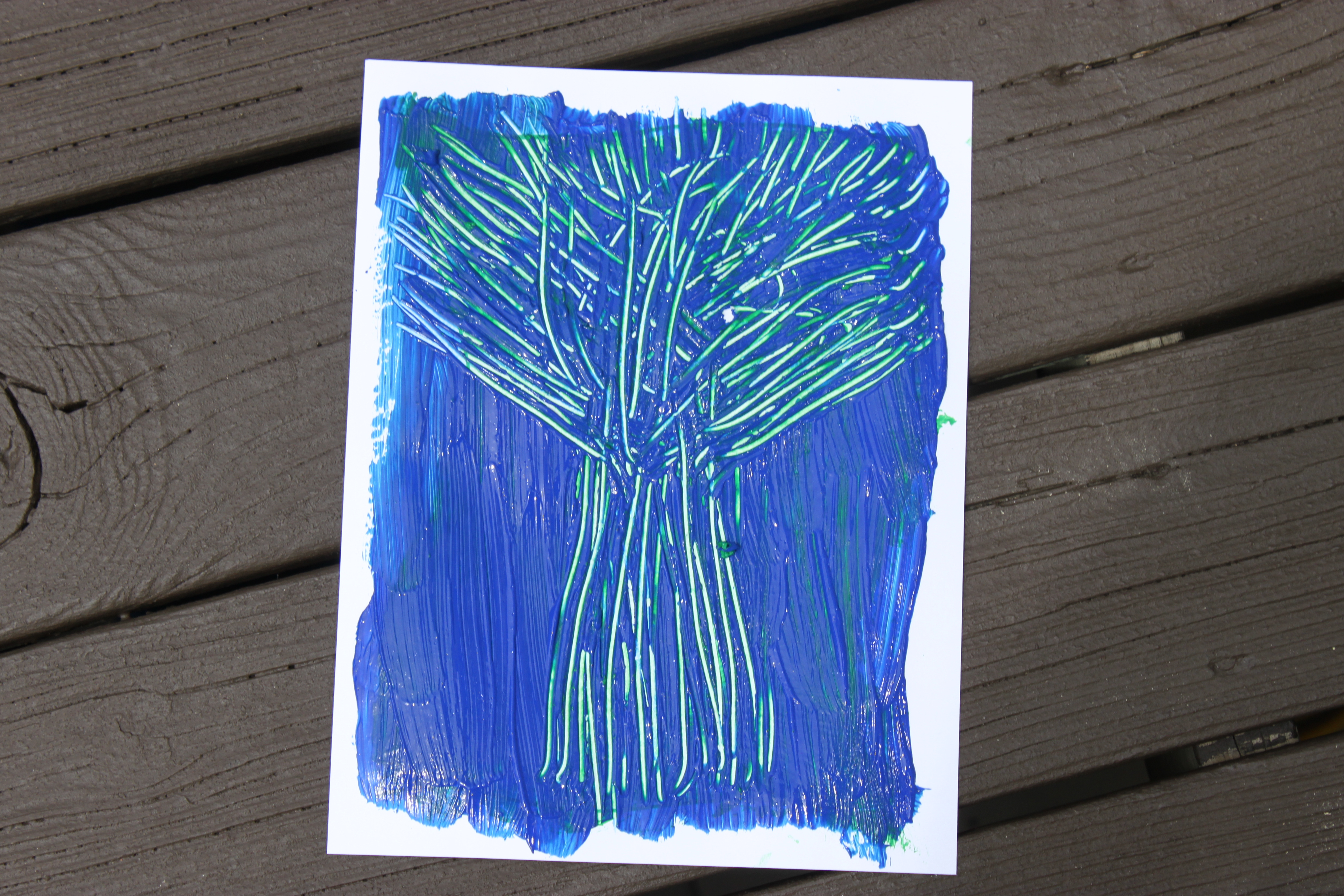 Scrape Painting