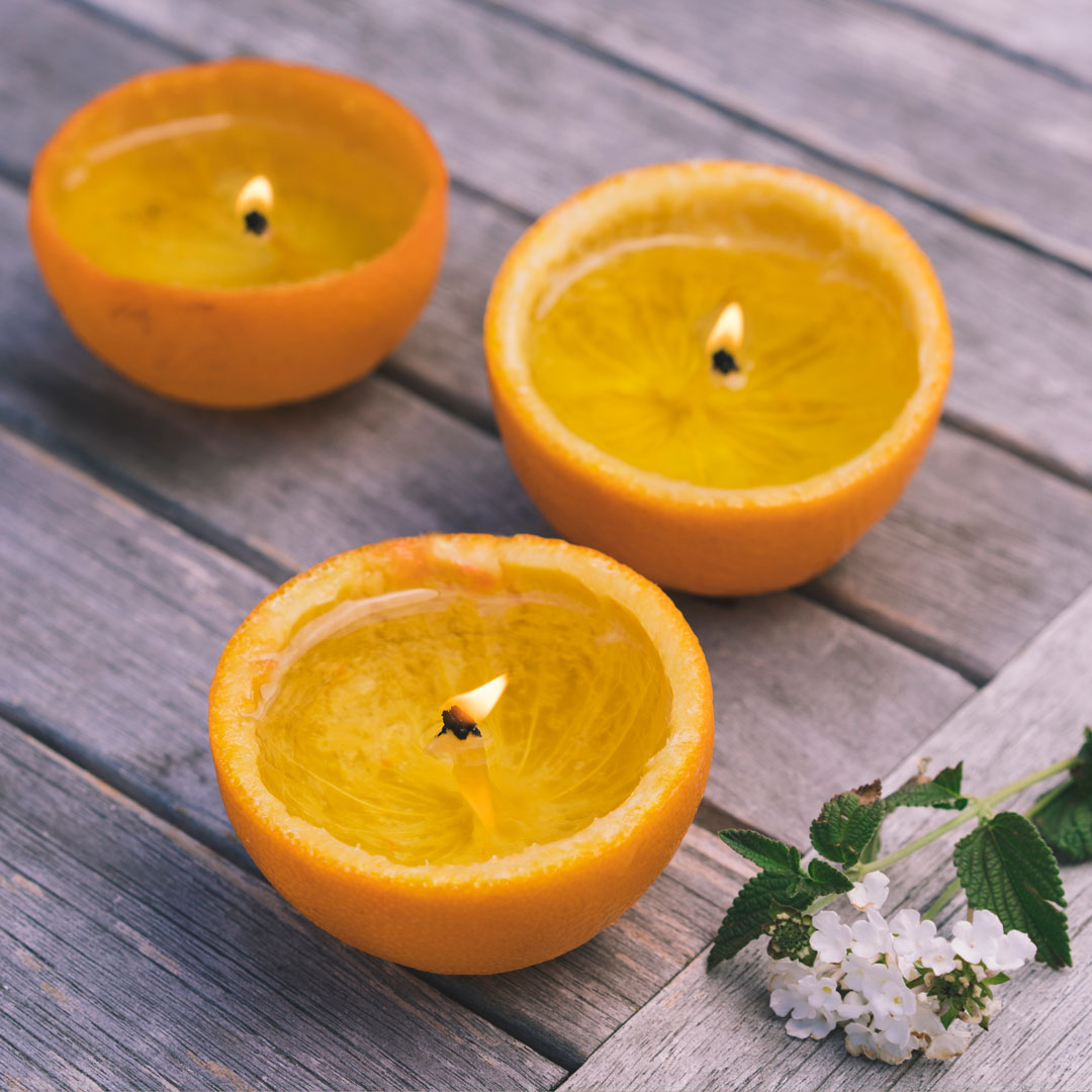 Natural Orange Candles