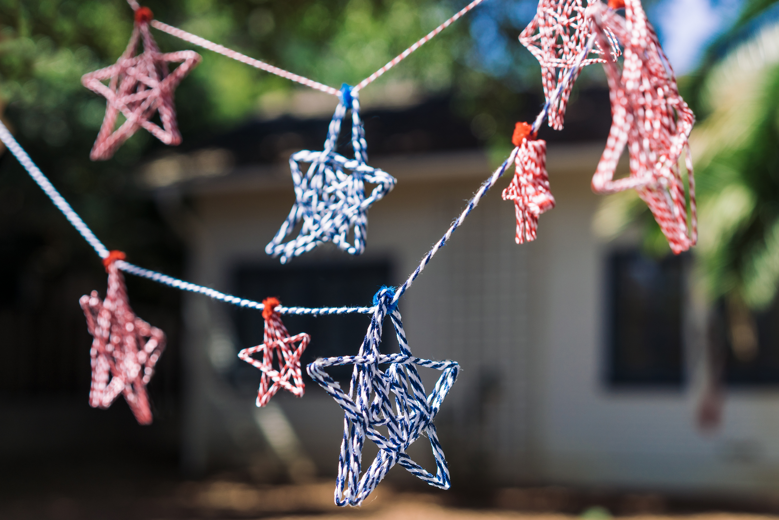 String Art Star Garland