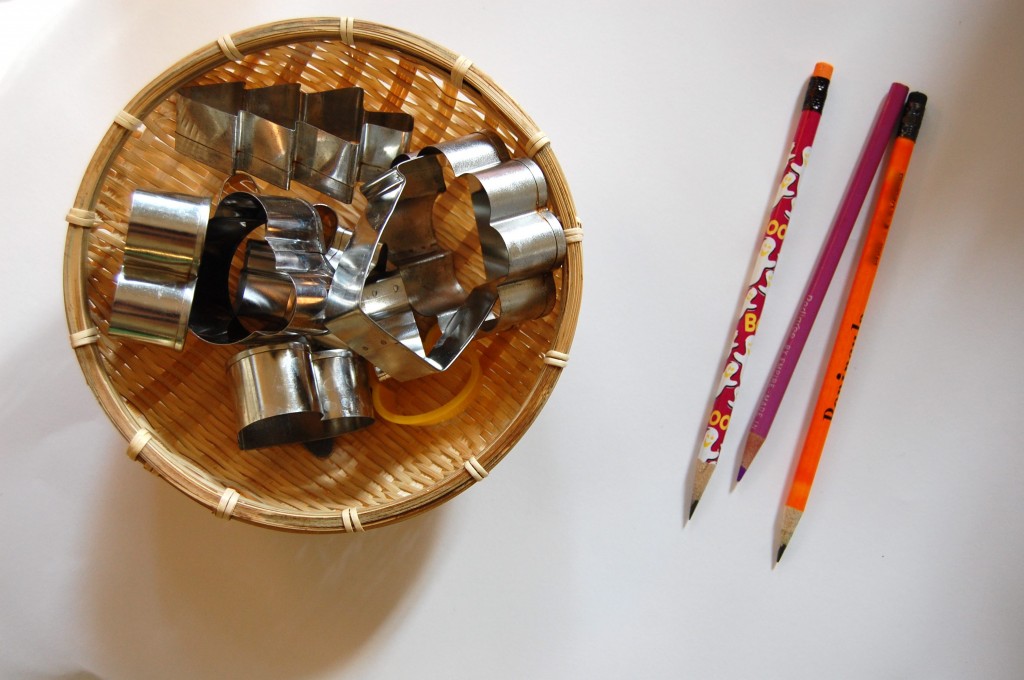 Cookie Cutter Tracing (Two-Ingredient Tuesday)