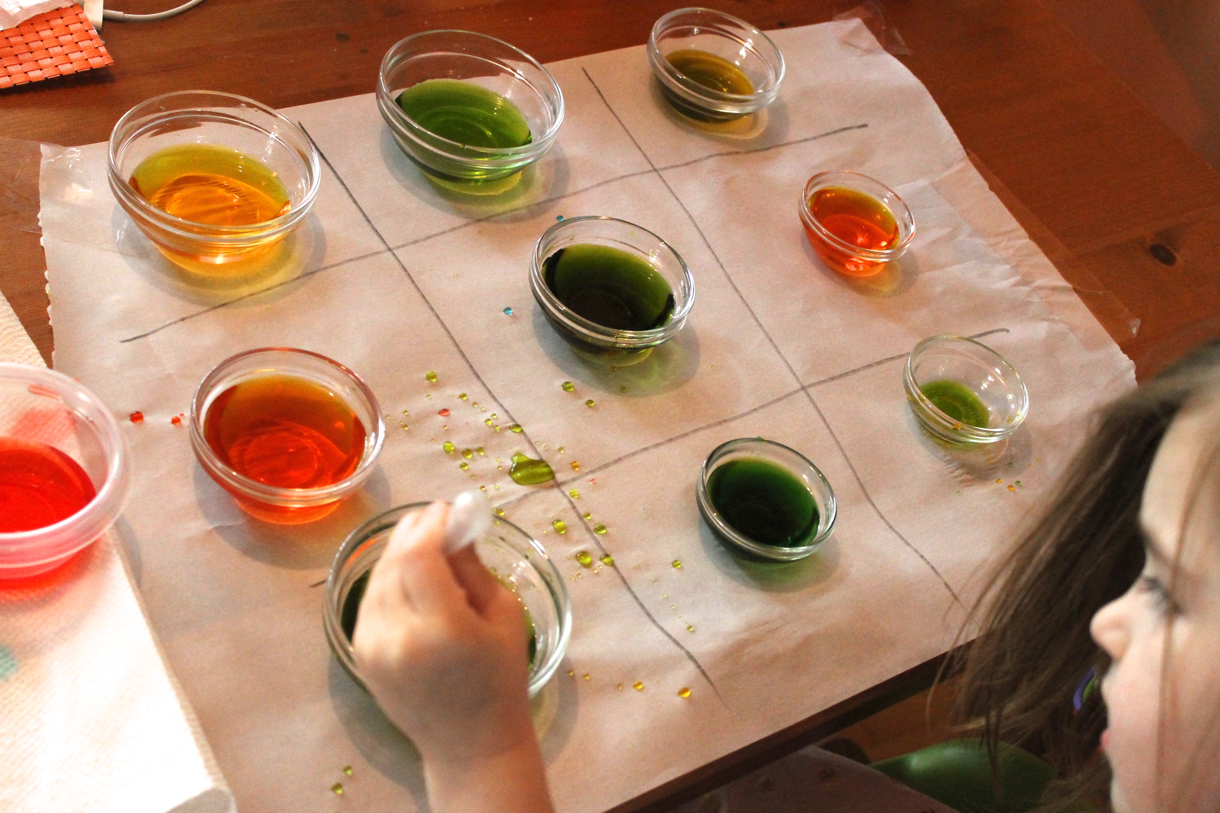 Color Mixing Tic-Tac-Toe