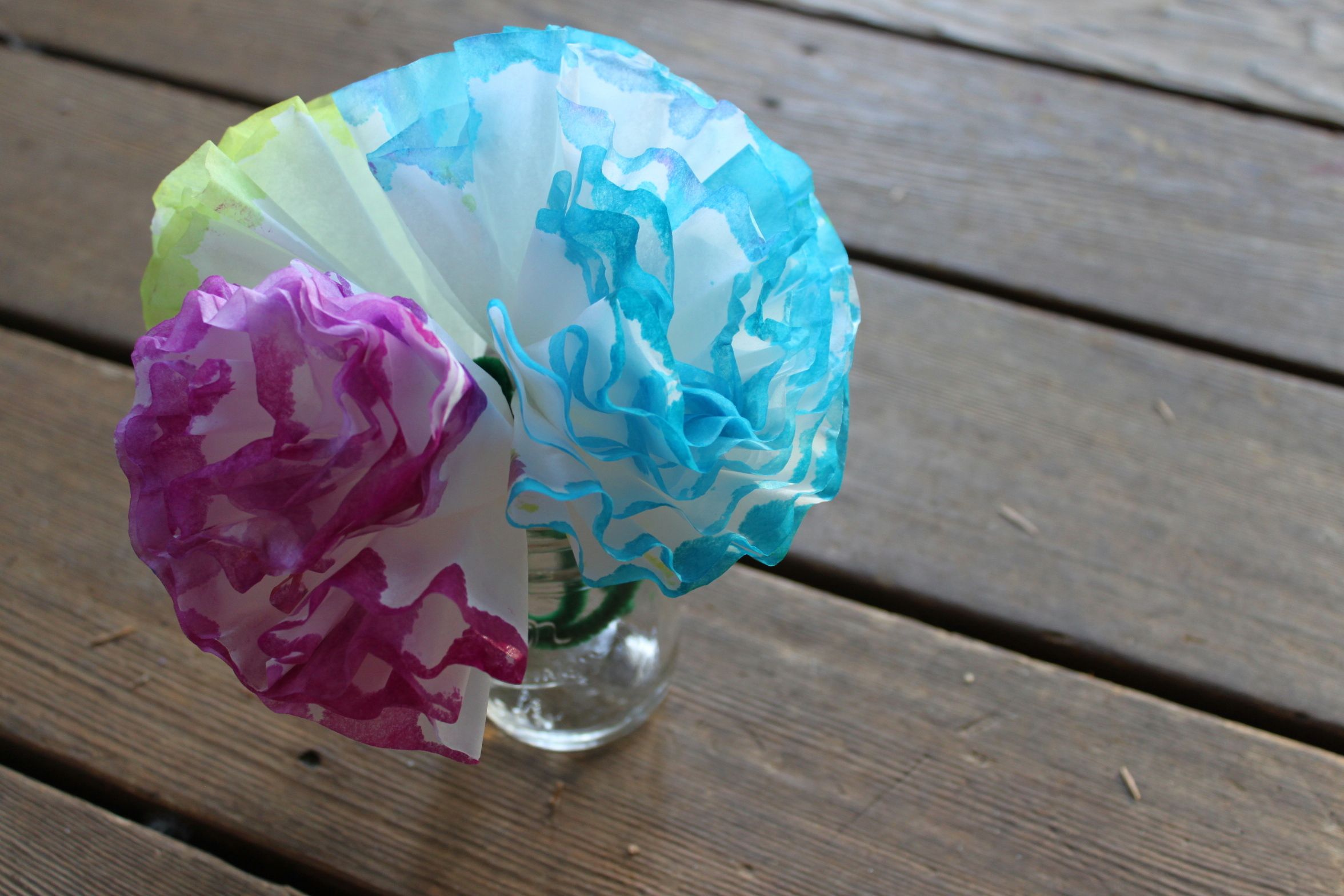Coffee Filter Hydrangeas