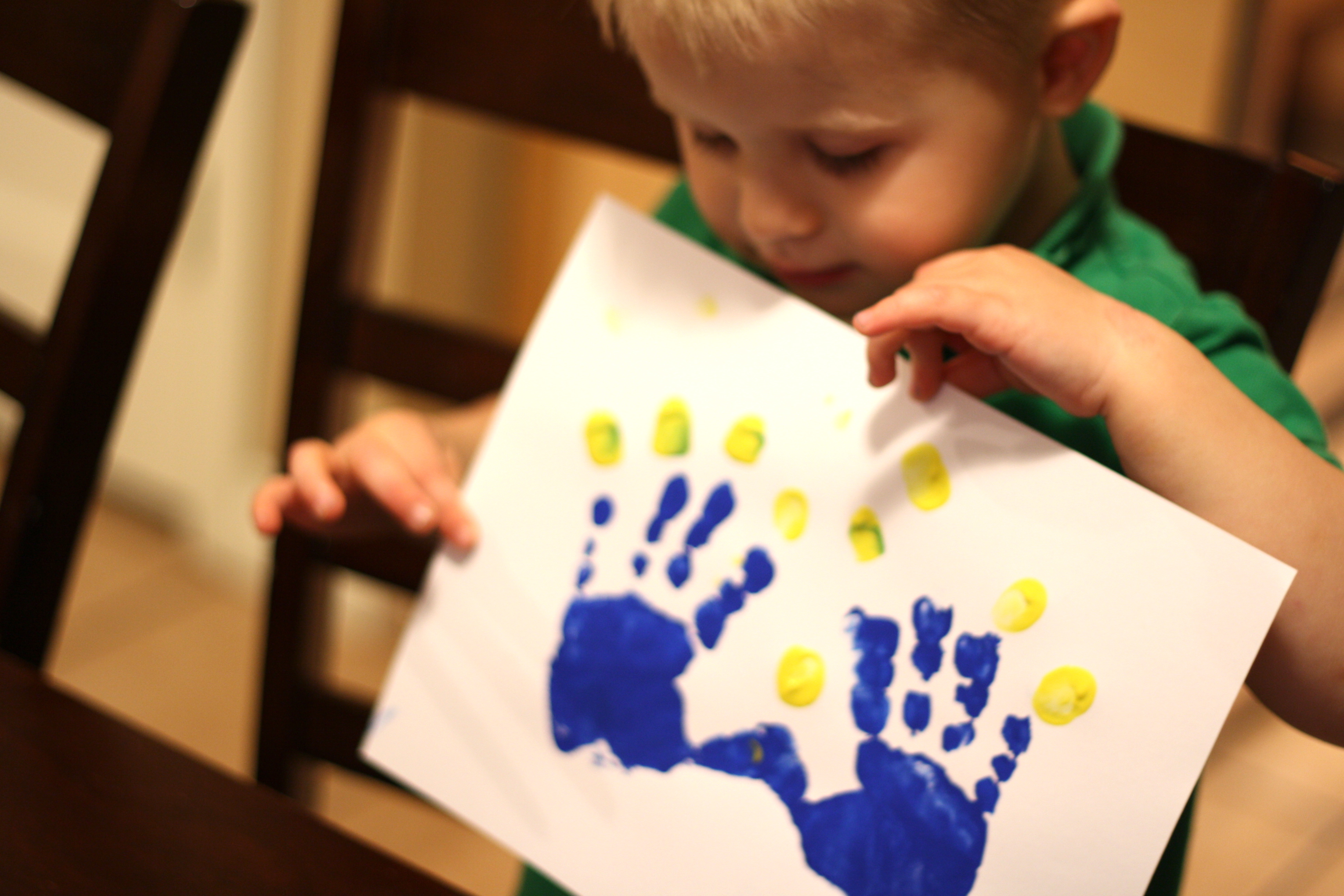 Handprint Menorah