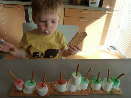 Edible Hanukkah Menorah