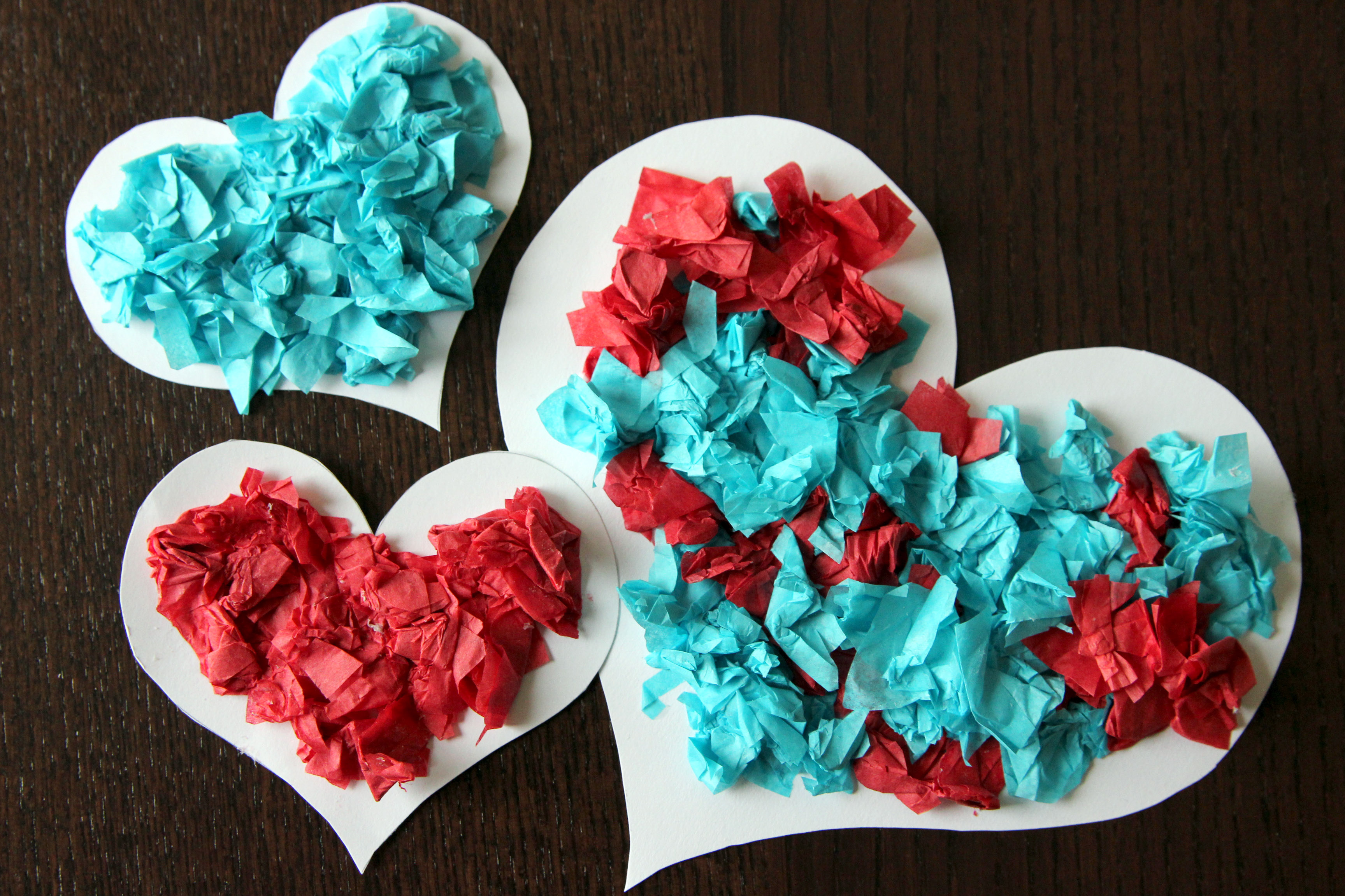 Magnetic Tissue Paper Hearts