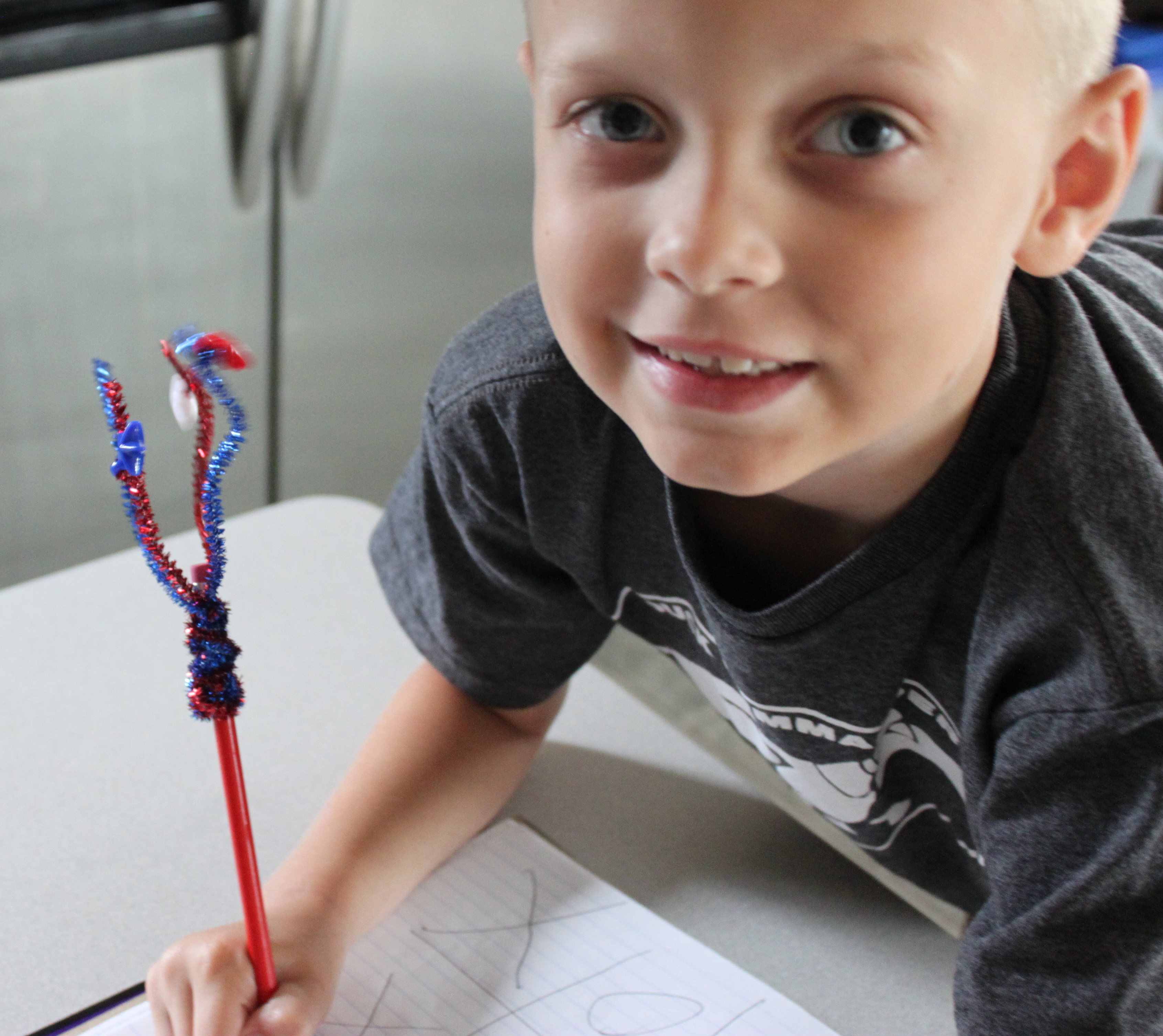Sparkling Fireworks Pencil Topper
