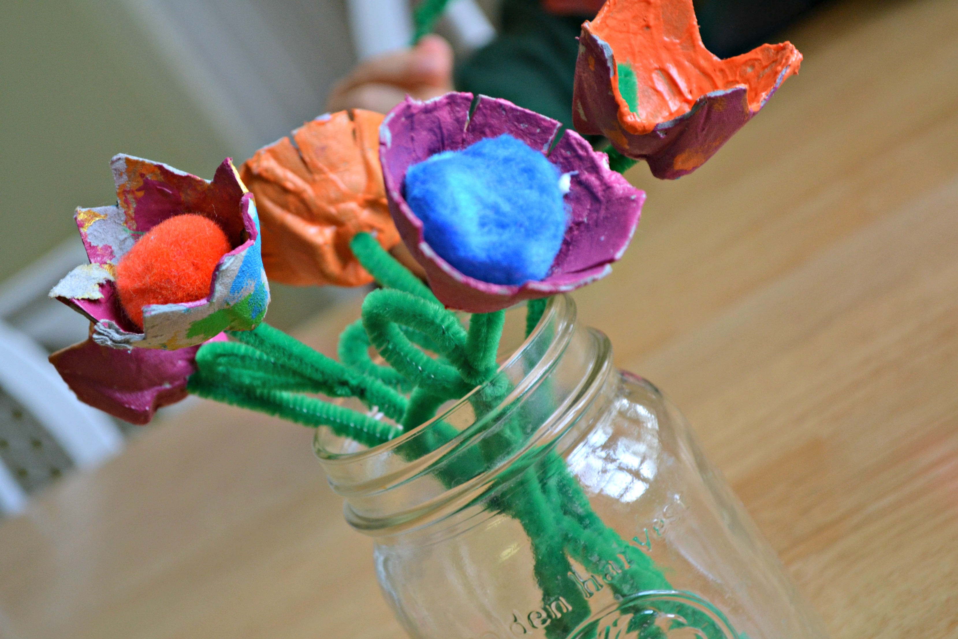 Egg Carton Flowers