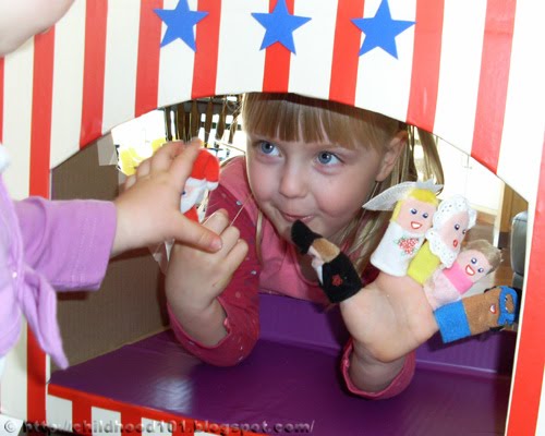 Cardboard Puppet Theater