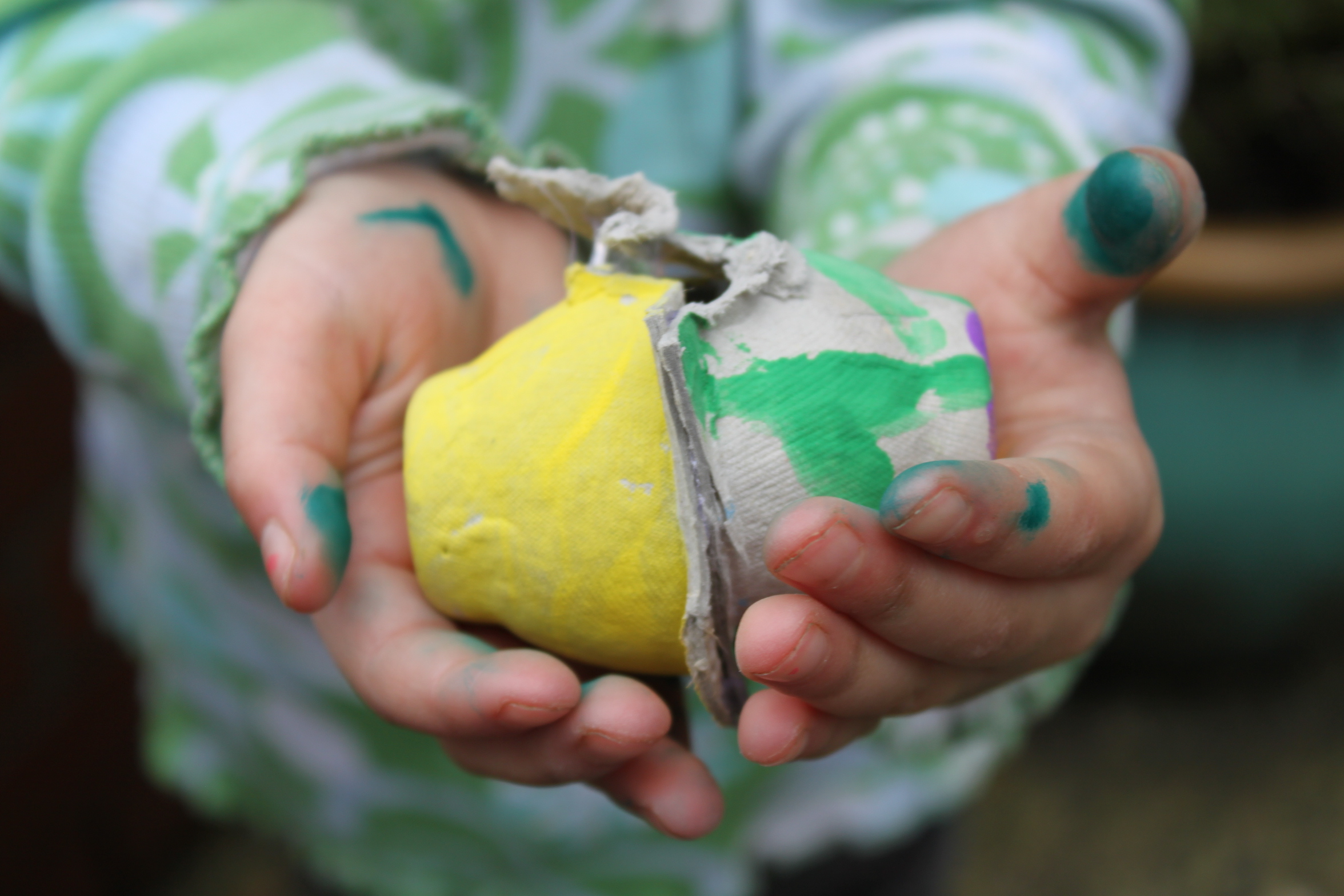Egg Carton Easter Eggs