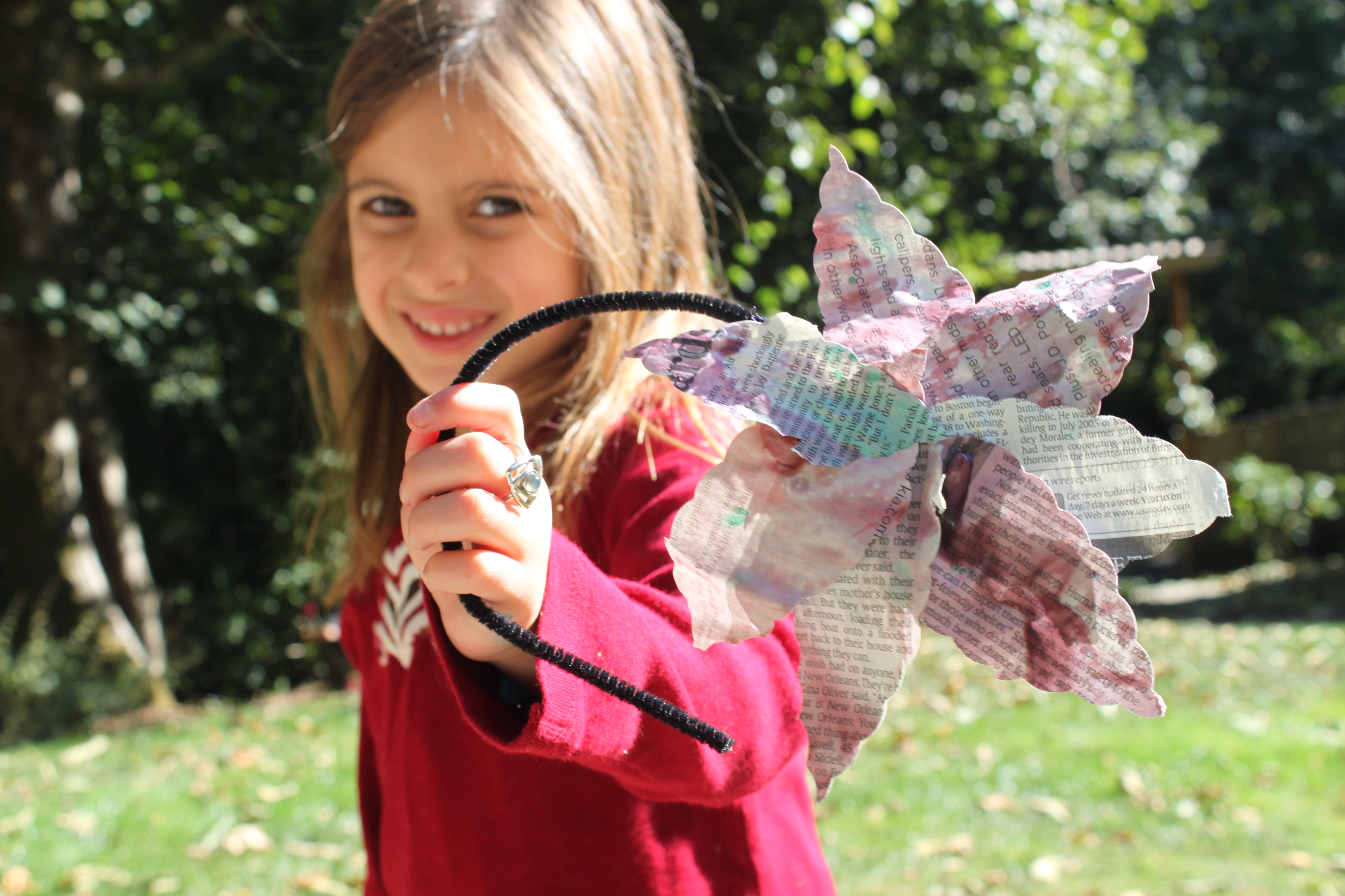 Newspaper Flowers
