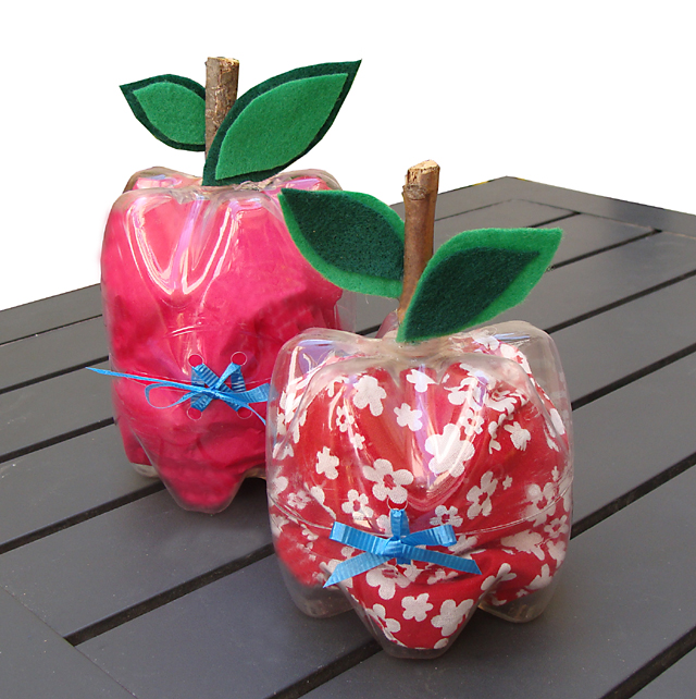 Recycle Plastic Bottles & Make Super Cute Apple Shaped Boxes!
