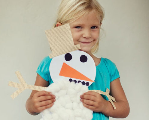 Cotton Snowman