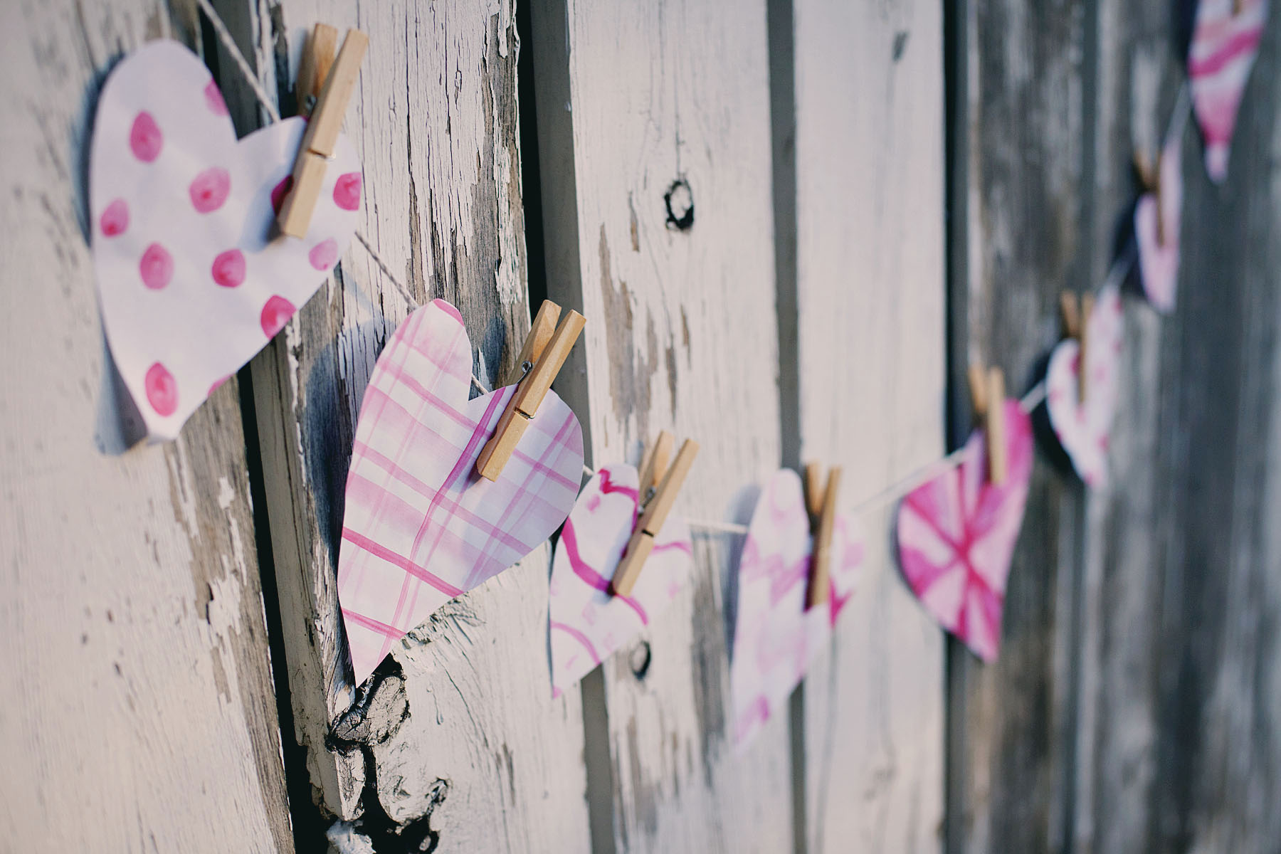 Pretty Patterned Hearts