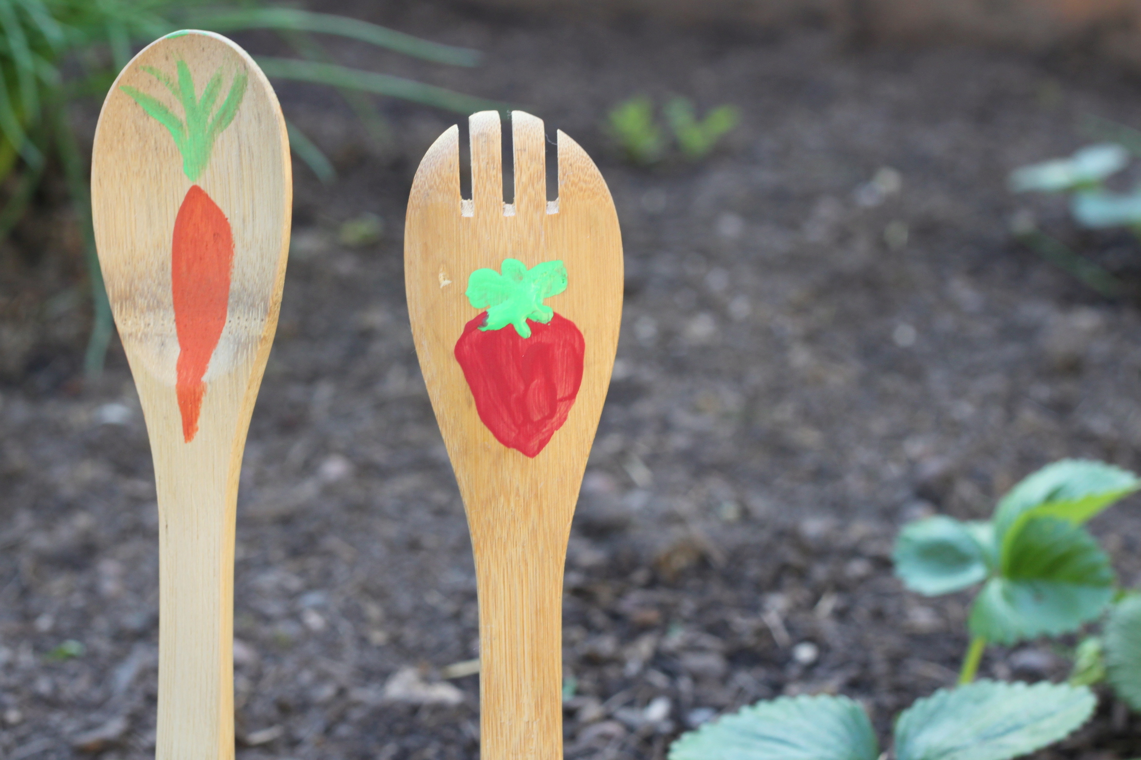 Wooden Spoon Garden Sticks