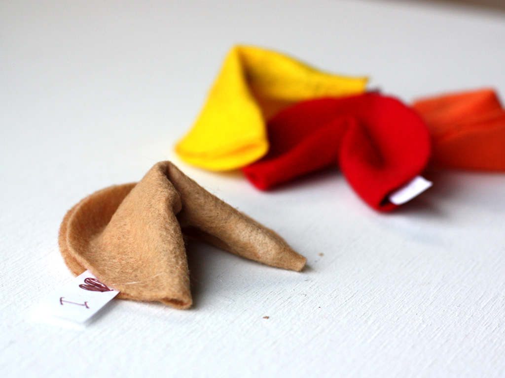 Felt Fortune Cookies