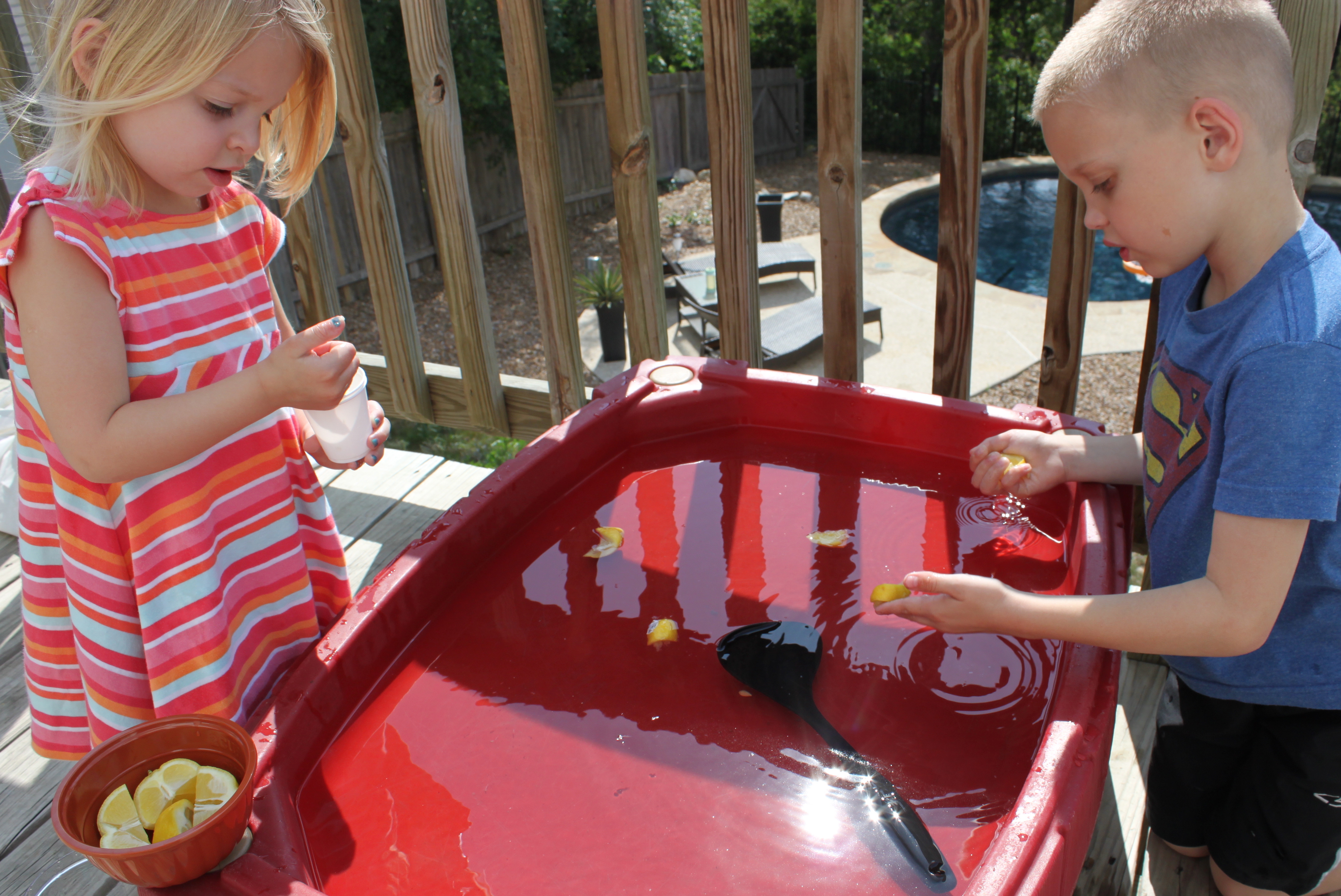 Lemonade Stand Sensory Play