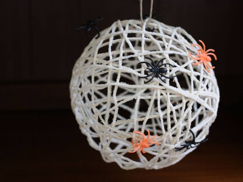 3-D Yarn Spider Web