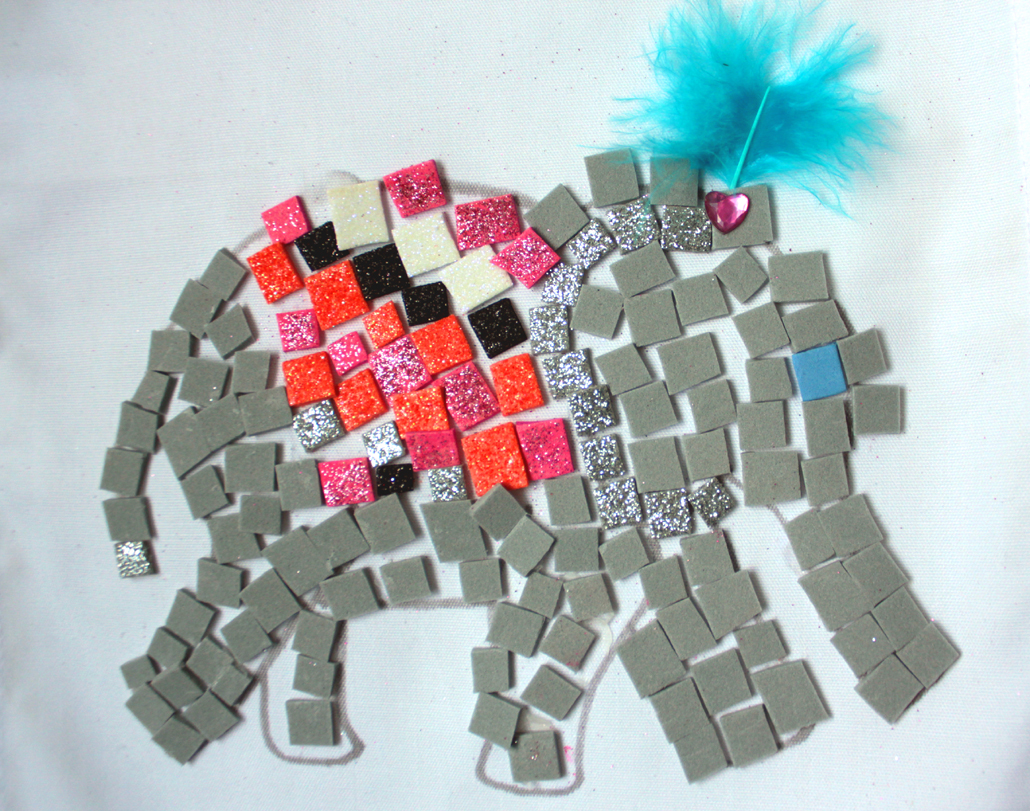 Mosaic Indian Elephant