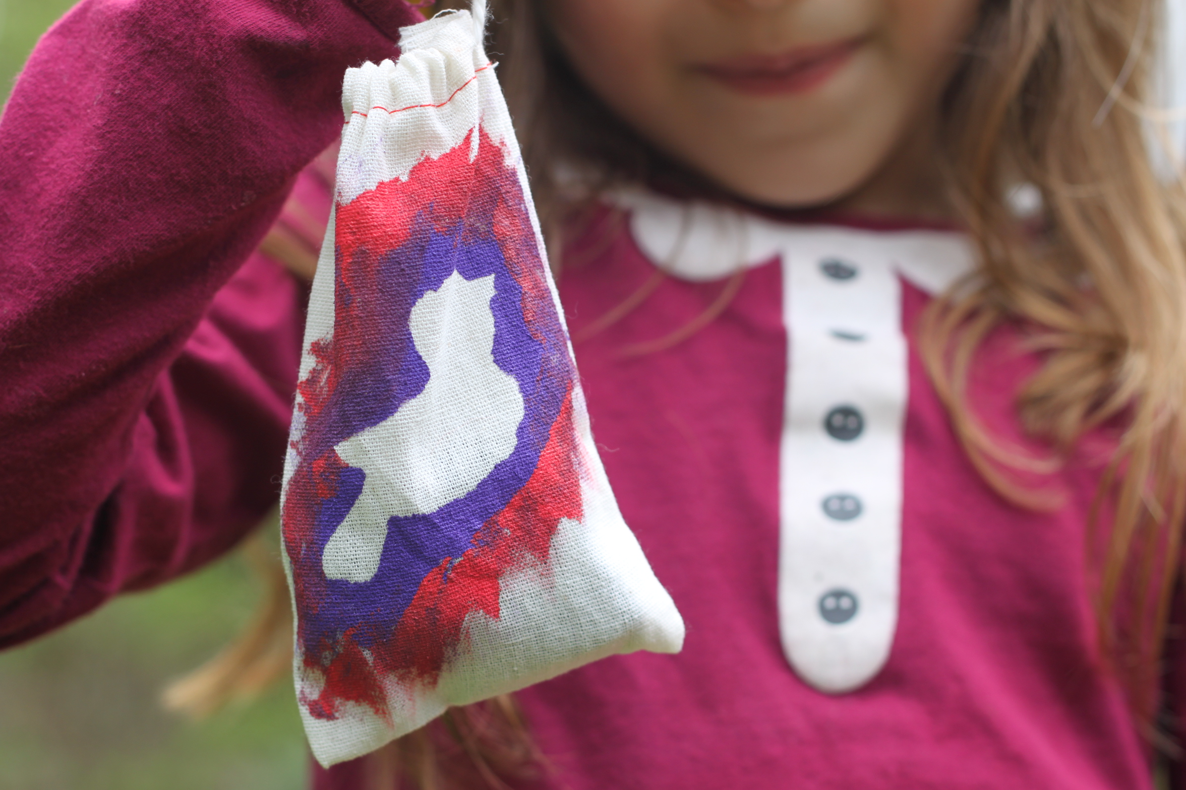 Reverse Stencil Treasure Bag