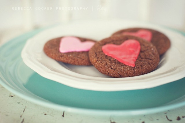 Valentine's Day Ginger Crinkles