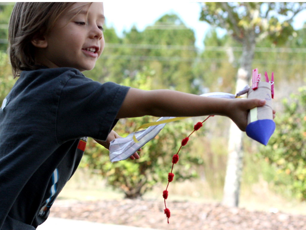 Cardboard Tube Rocket Ship