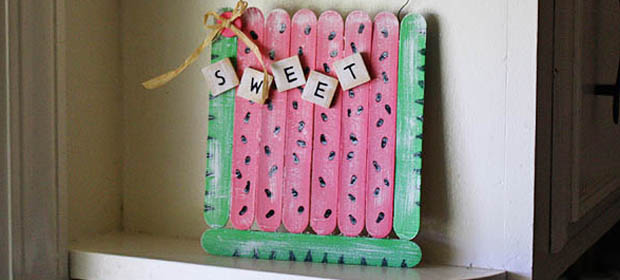 Craft Stick Watermelon