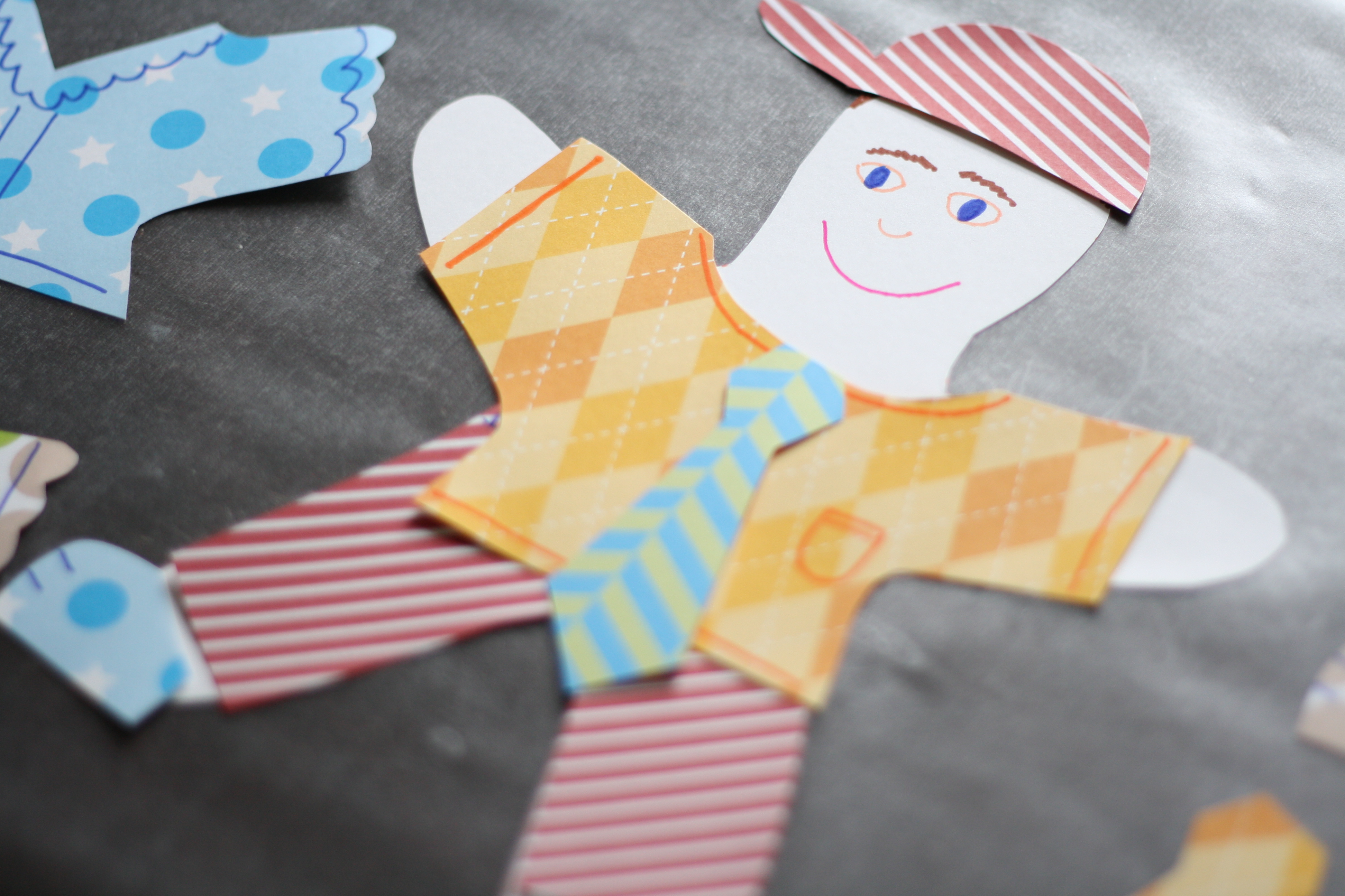 Contact Paper Dolls