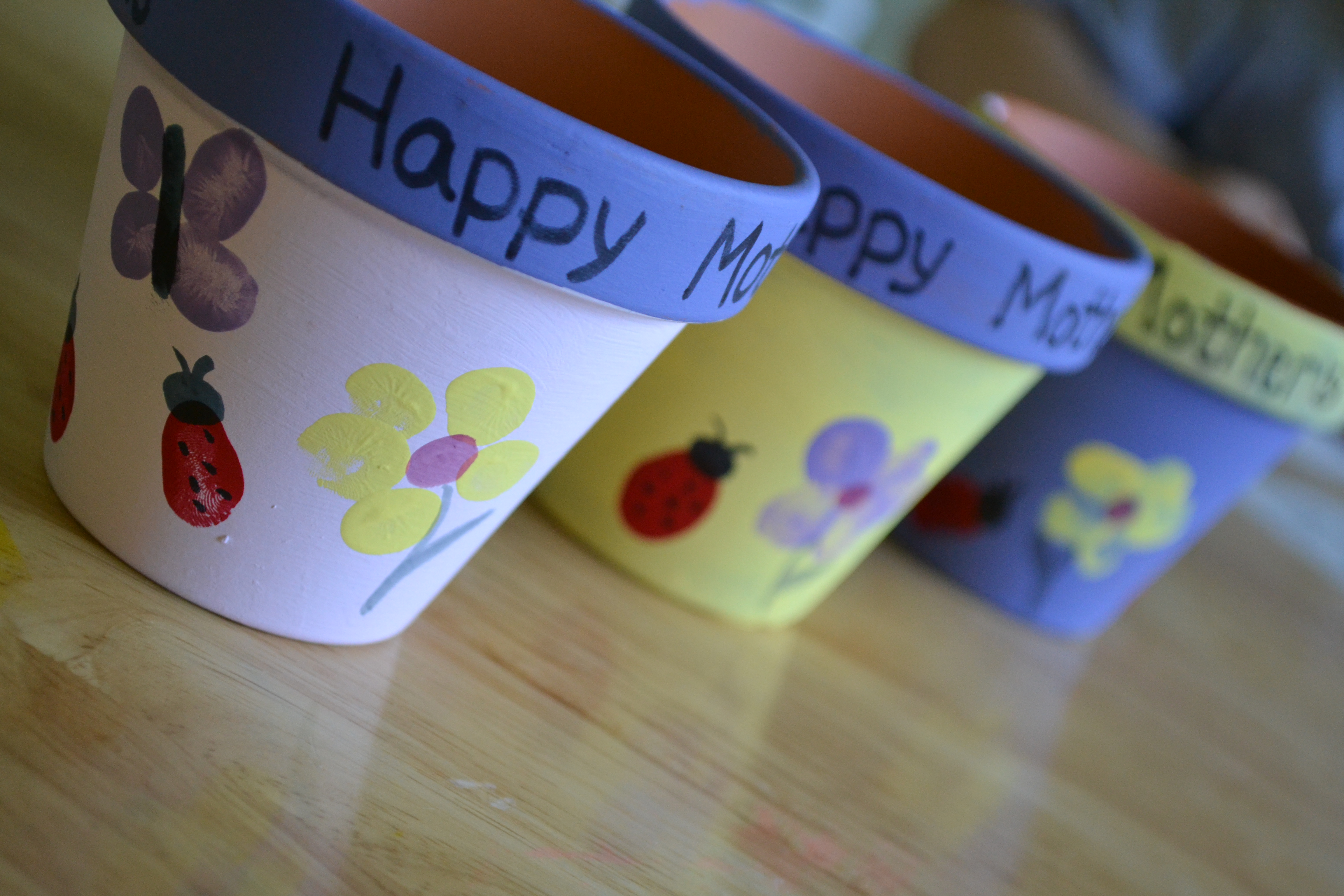 Mother's Day Thumbprint Pots
