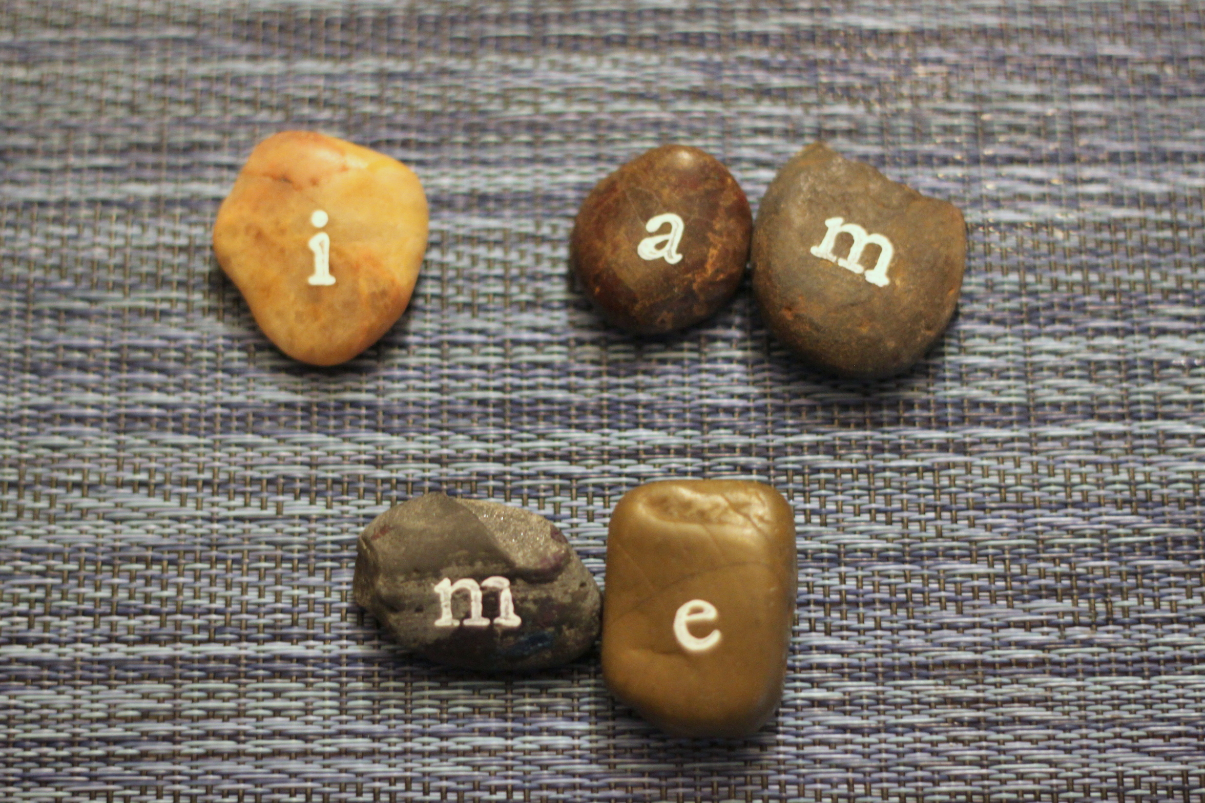 Stamped Rock Words