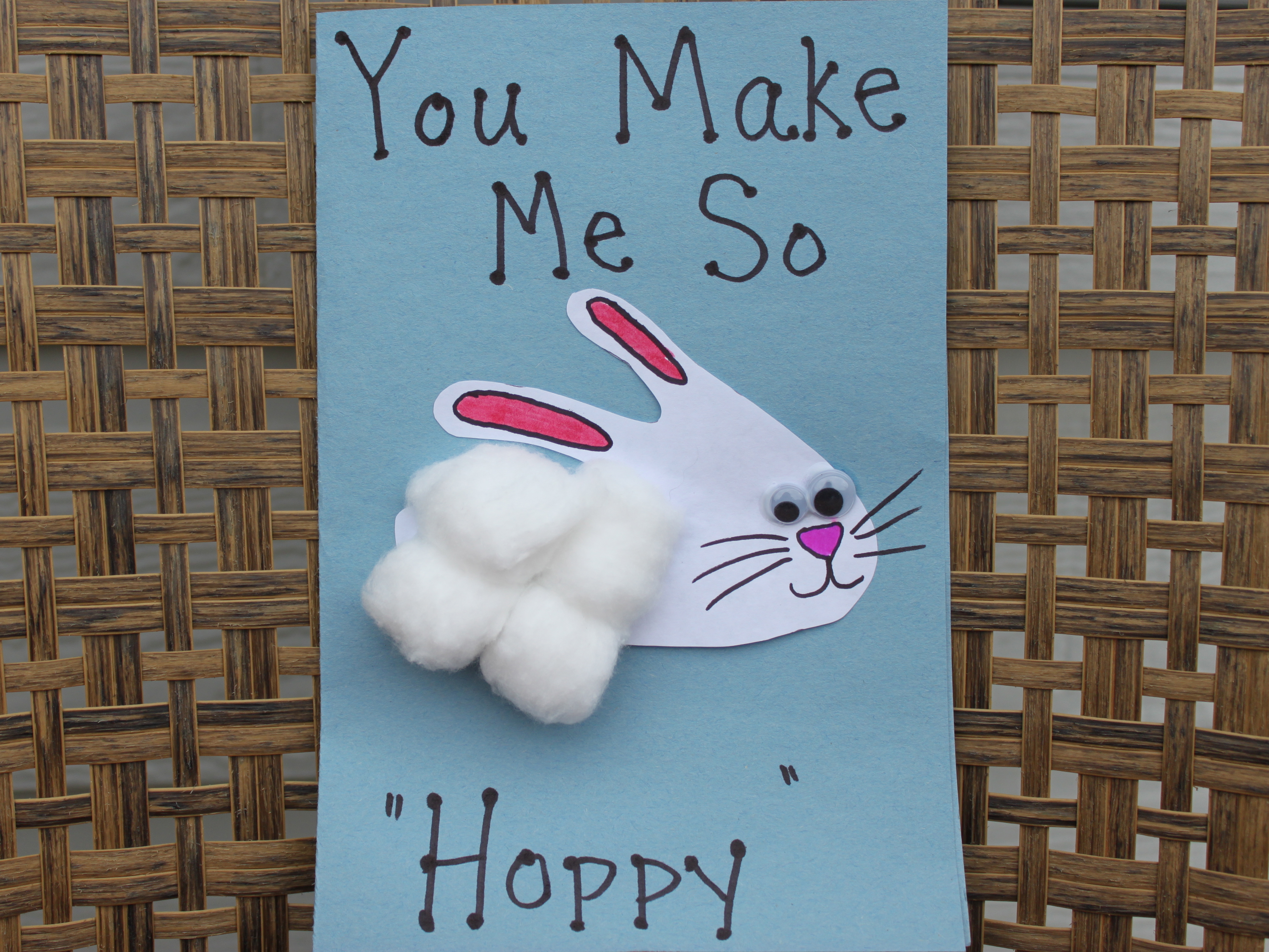 Handprint Bunny Card