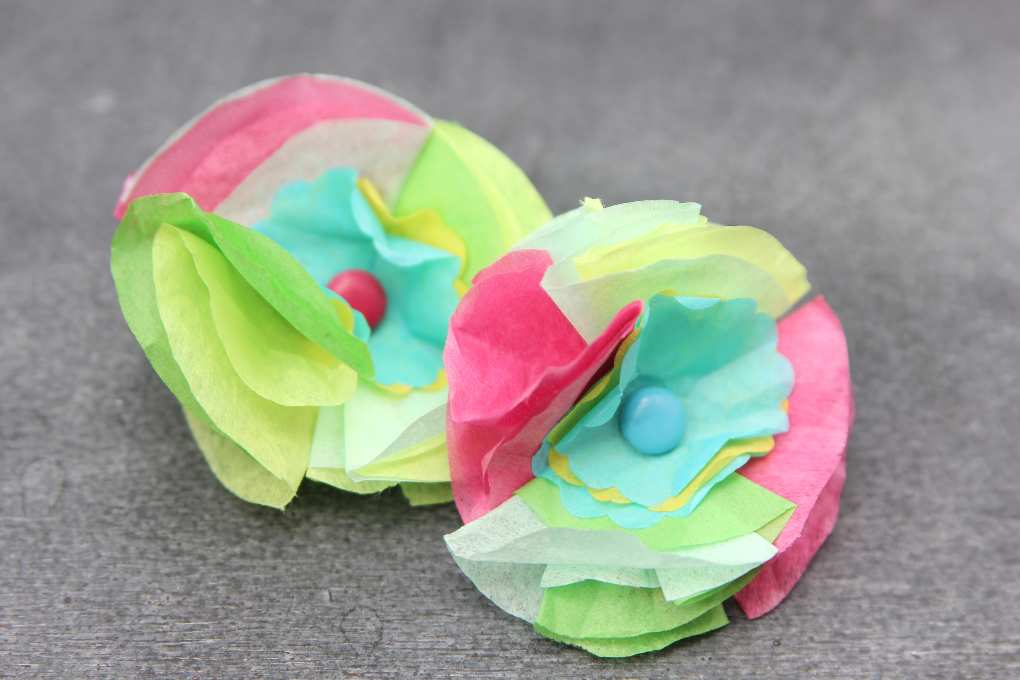 Tissue Paper Brooches