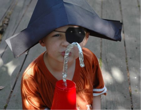 Foil + Plastic Cup = Pirate Hook