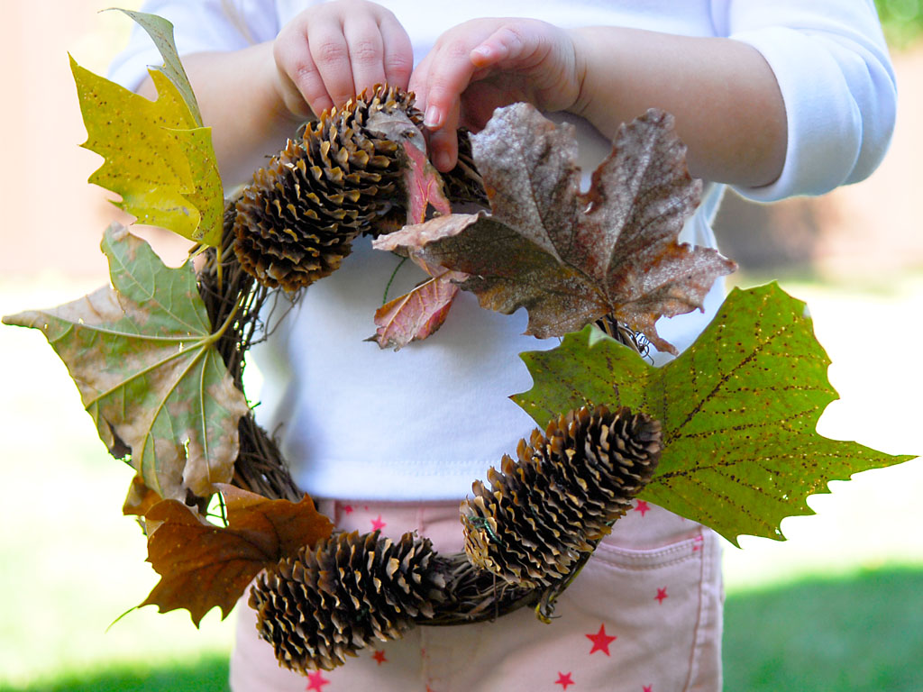 Fall Pinecone Wreath